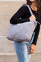 Quilted Tote Bag // 4 Colors