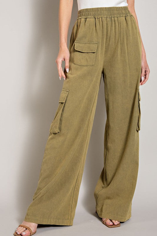 Erin Mineral Washed Cargo Pants