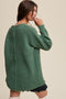 Soma Slouchy V-neck Ribbed Knit Sweater // 2 Colors