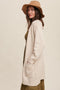 Two Pocket Open-Front Long Knit Cardigan // Natural or Olive