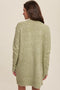 Two Pocket Open-Front Long Knit Cardigan // Natural or Olive