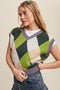 Argyle Cropped Sweater Vest // 3 Color Options