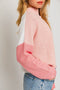 Evermore Color Block Sweater // Blush or Blue