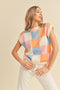 Brinley Colorful Checkered Top