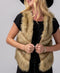 Vanity Fur Leather Stripe Fur Vest