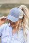 Distressed Messy Bun Hats // 7 COLORS