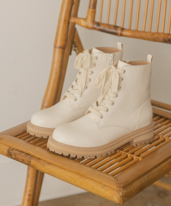 Amora Military Bootie // CAMEL or WHITE