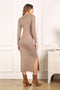 Blaire Sweater Dress // Brown or Grey
