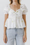 Faye Floral Embroidery Top