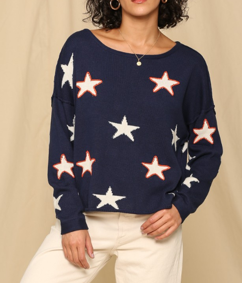 Star Spangled Knit Sweater