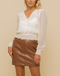 Copperhead Road Leather Mini Skirt