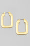 Ryman Gold Square Huggie Earrings