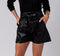 Join the Celebration Pocketed Faux Leather Shorts