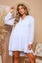 Tina Blue Tiered Collared Dress