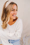 Charlotte Ivory Ribbed Sweater