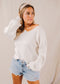 Charlotte Ivory Ribbed Sweater