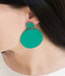 En Vogue Green Dangle Earrings