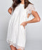 White // Gina Scallop Lace Shift Dress